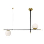 Maytoni Nostalgia hanglamp 2-lamps van glas