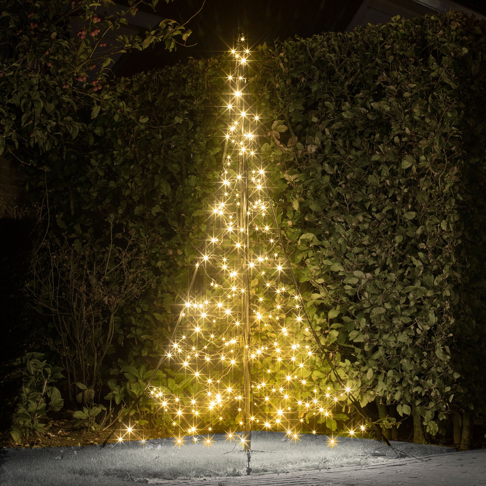 Fairybell árbol de Navidad, mástil, 240 LEDs 200cm