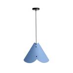 ALMUT 0314 suspension conique 1 lampe, bleu pastel