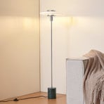 Lindby Stehleuchte Branford, 130 cm, weiß/grün, Glas/Marmor