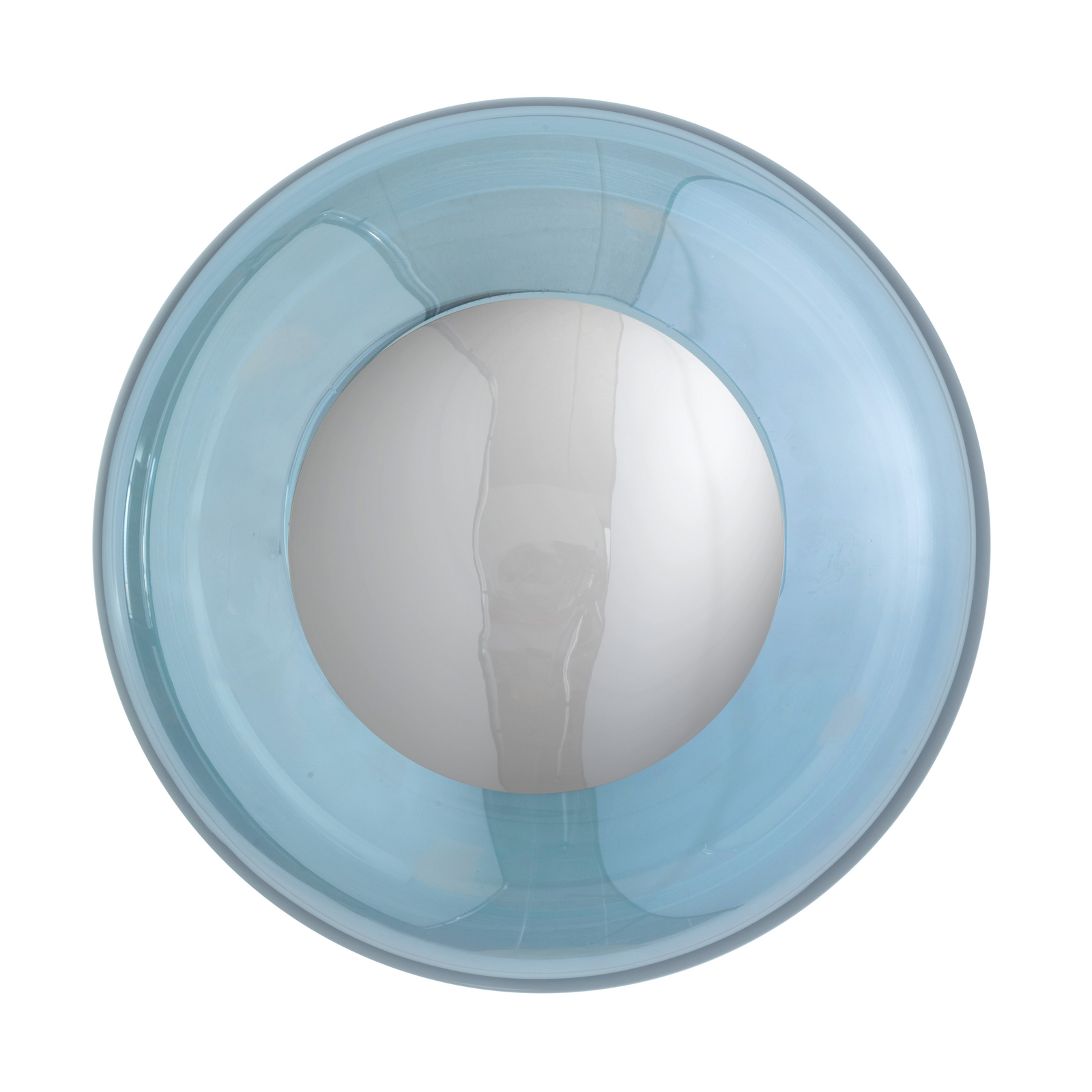 EBB & FLOW Wandleuchte HORIZON SURFACE, blau, Glas, Ø 21 cm