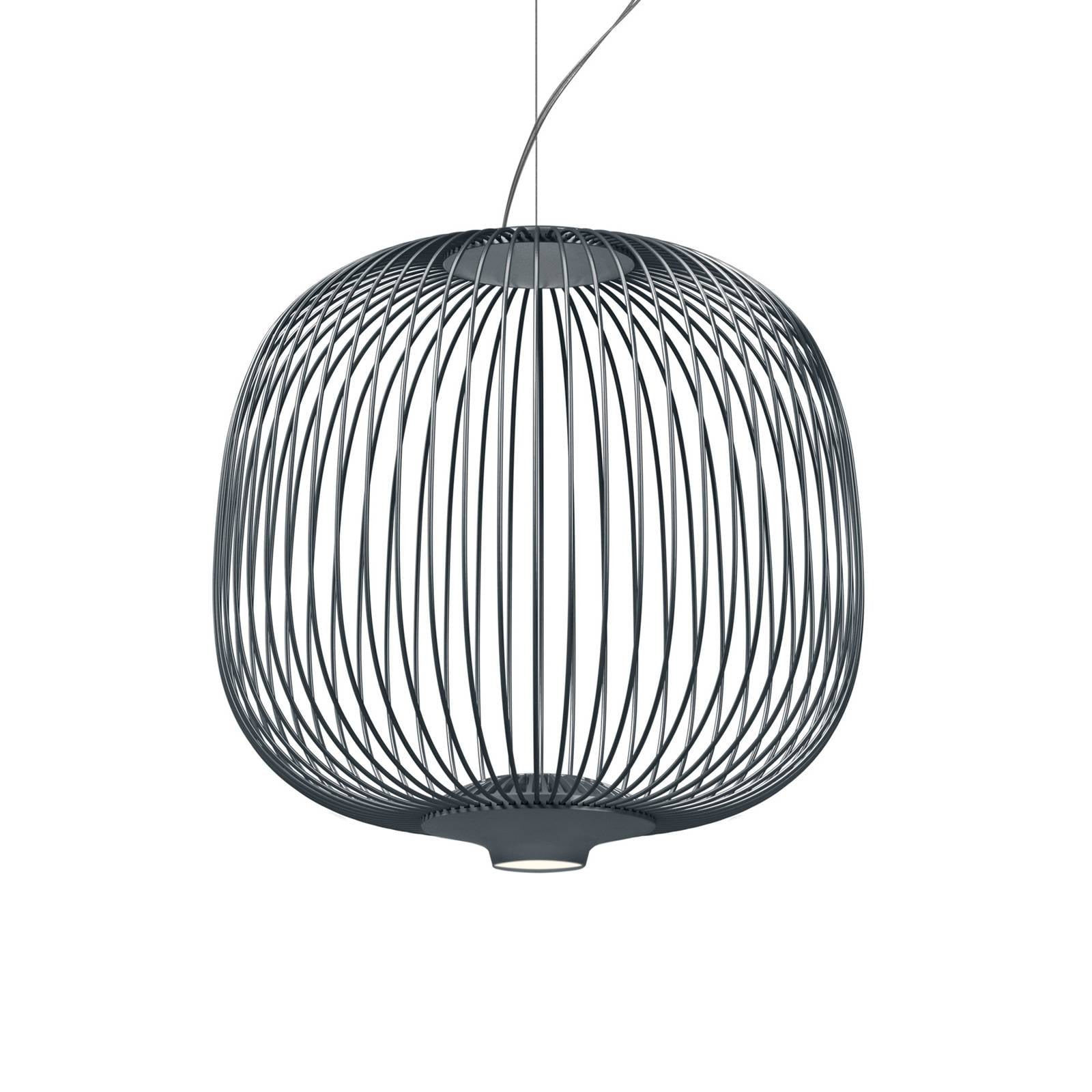 Foscarini Spokes 2 LED-Pendellampe dimmbar graphit