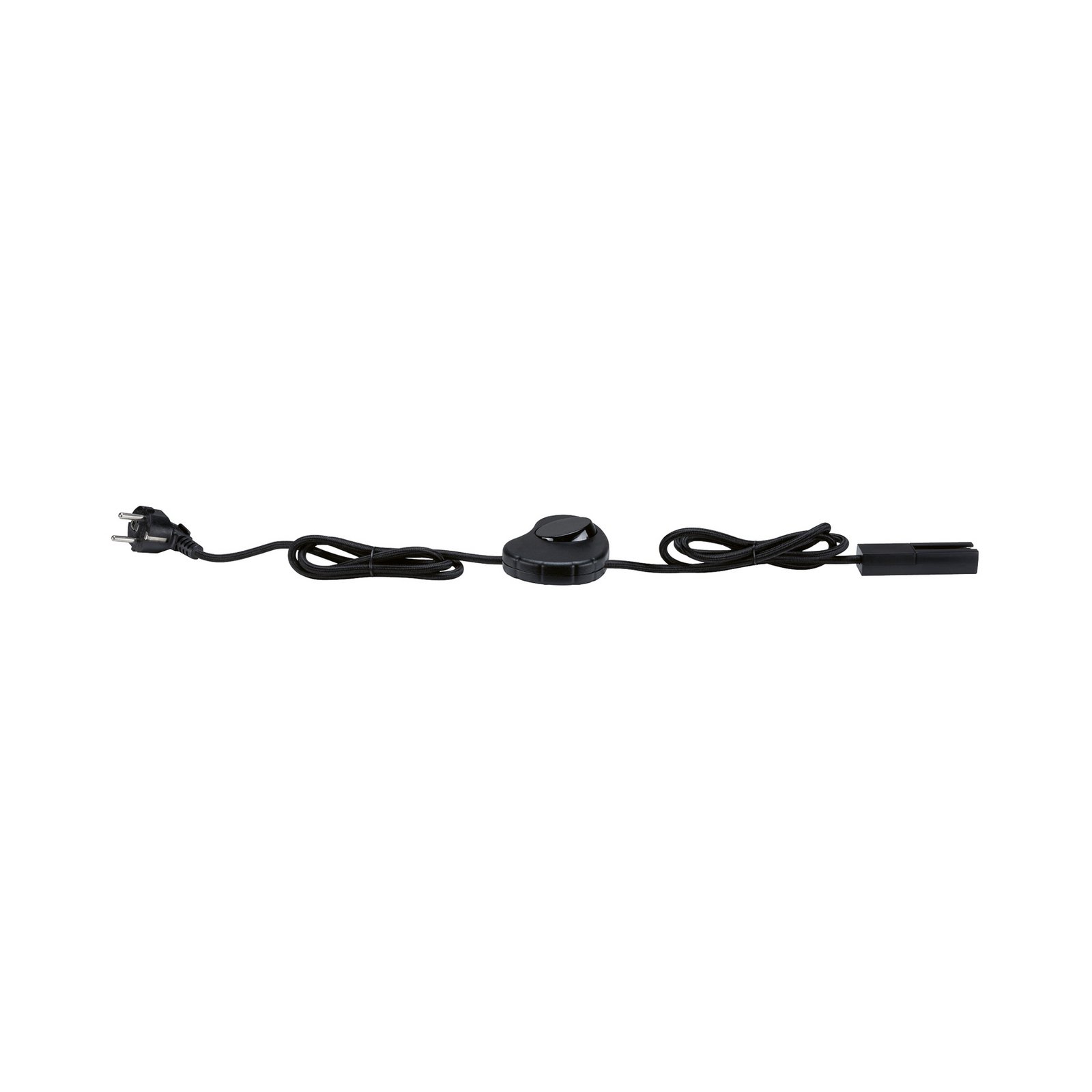 Paulmann URail Alimentación Cable/Interruptor negro mate 2,4 m