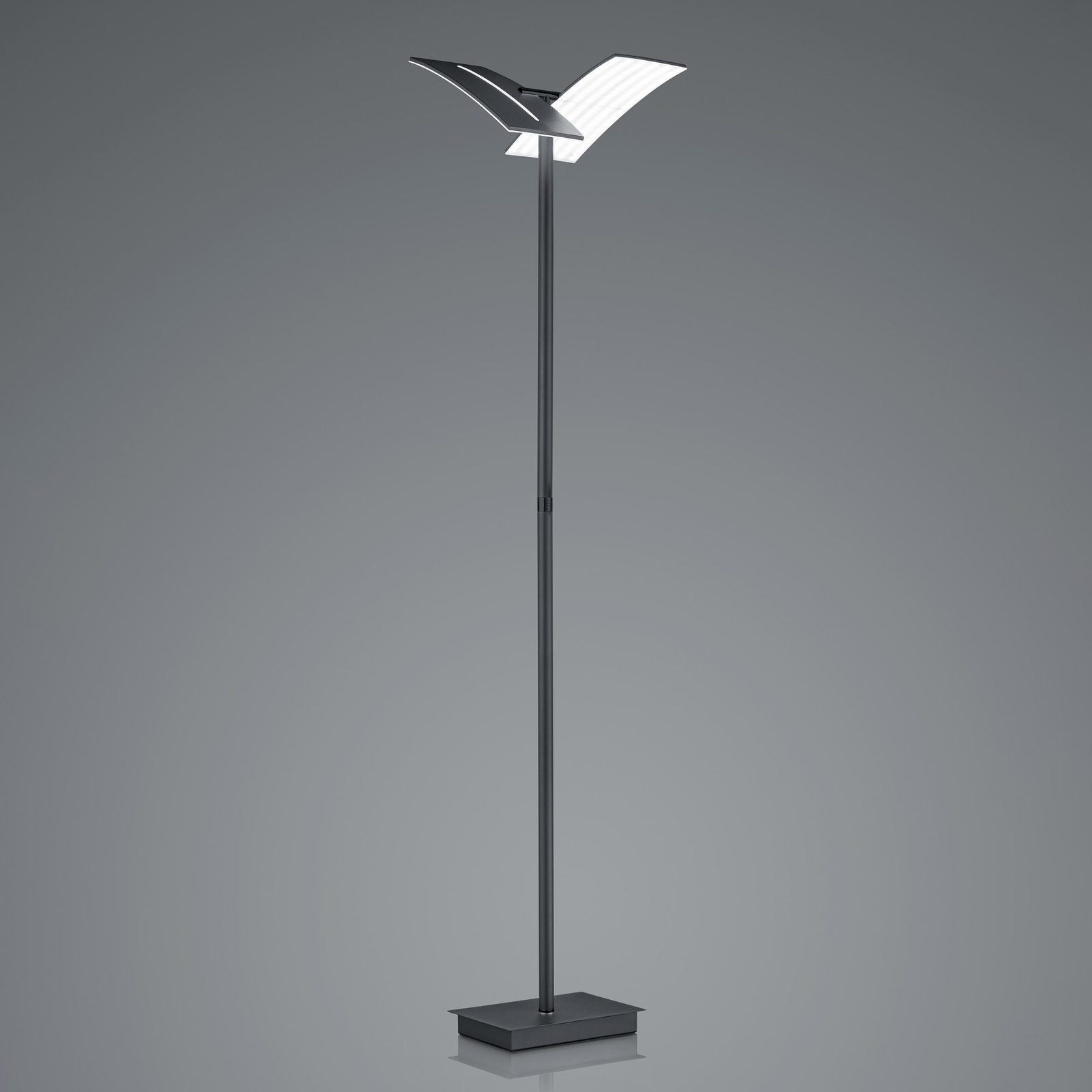 Lampa stojąca LED Dual CCT, ściemniana, czarna