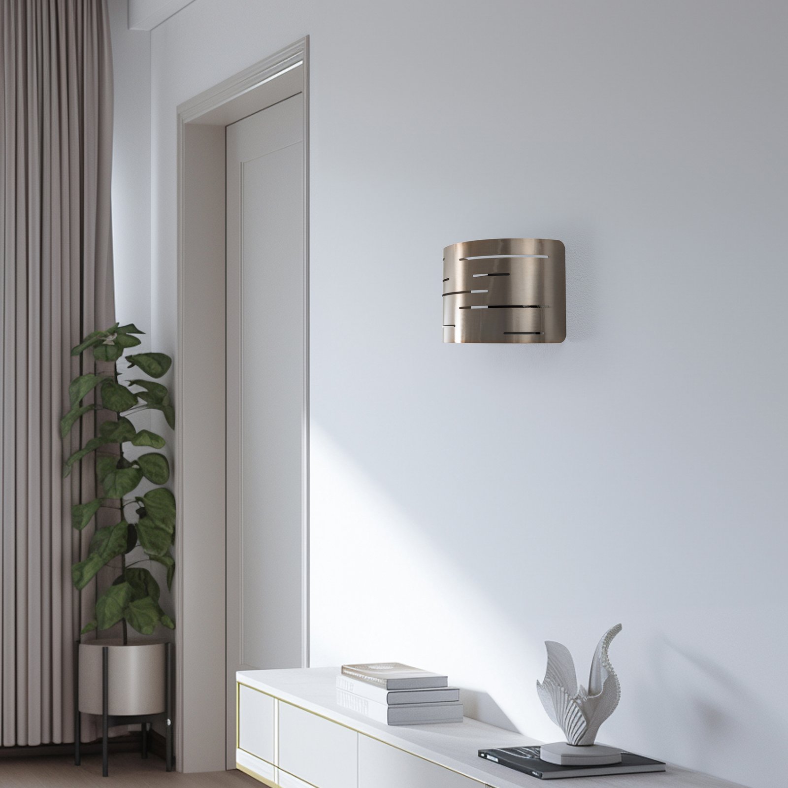 Aplică de perete Oisin, auriu, metal, înălțime 22 cm, E27 Aplică de perete Oisin, auriu, metal, înălțime 22 cm, E27