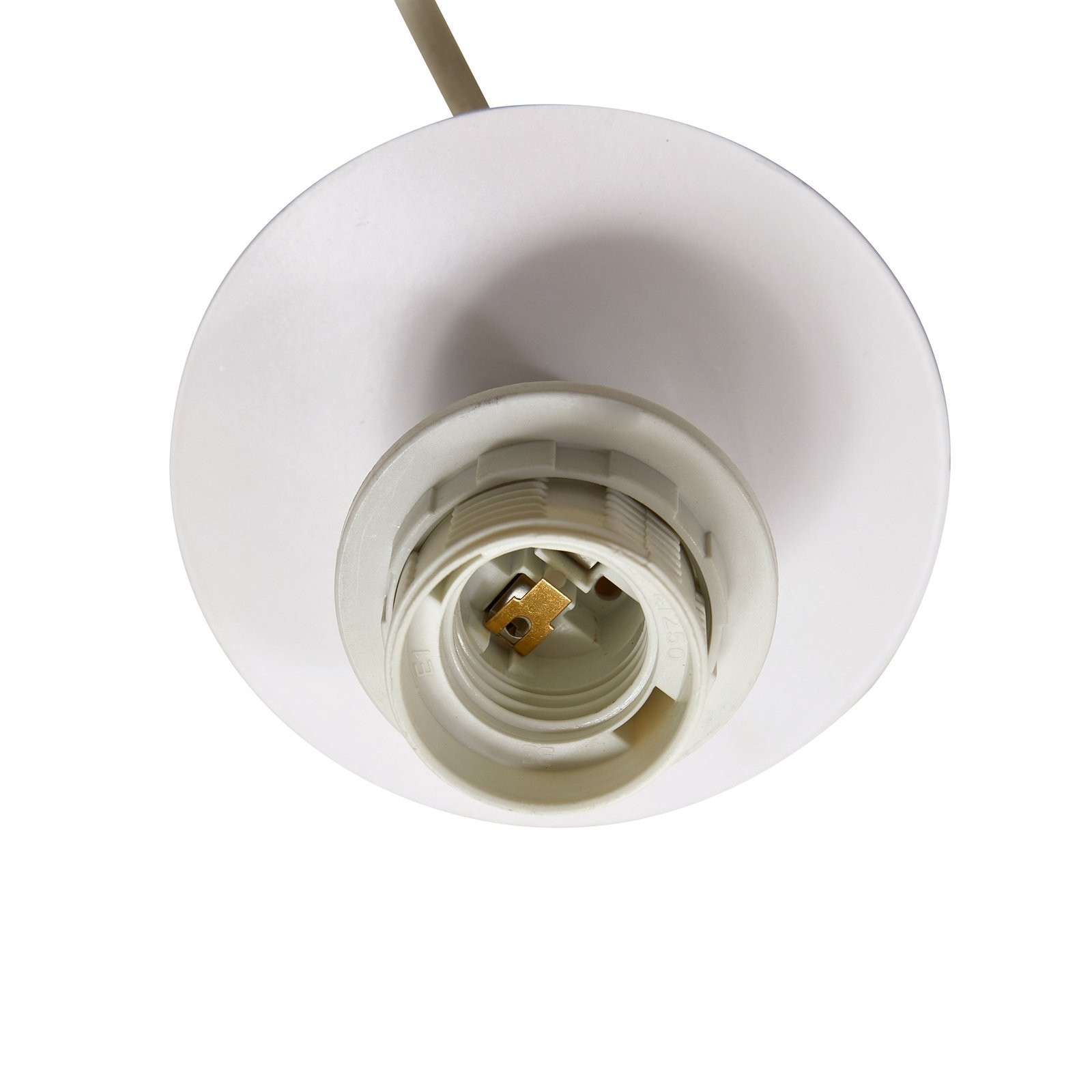 Lámpara colgante Lindby Magali, blanca, papel, Ø 45 cm, E27