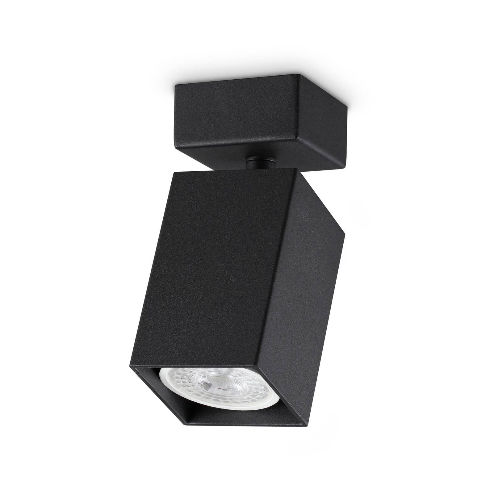 Ideal Lux Deckenstrahler Dynamite Square schwarz Länge 5,7cm