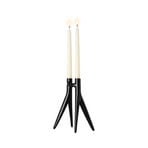 Abbracciaio candle holder, black, height 25 cm, aluminium - Kartell