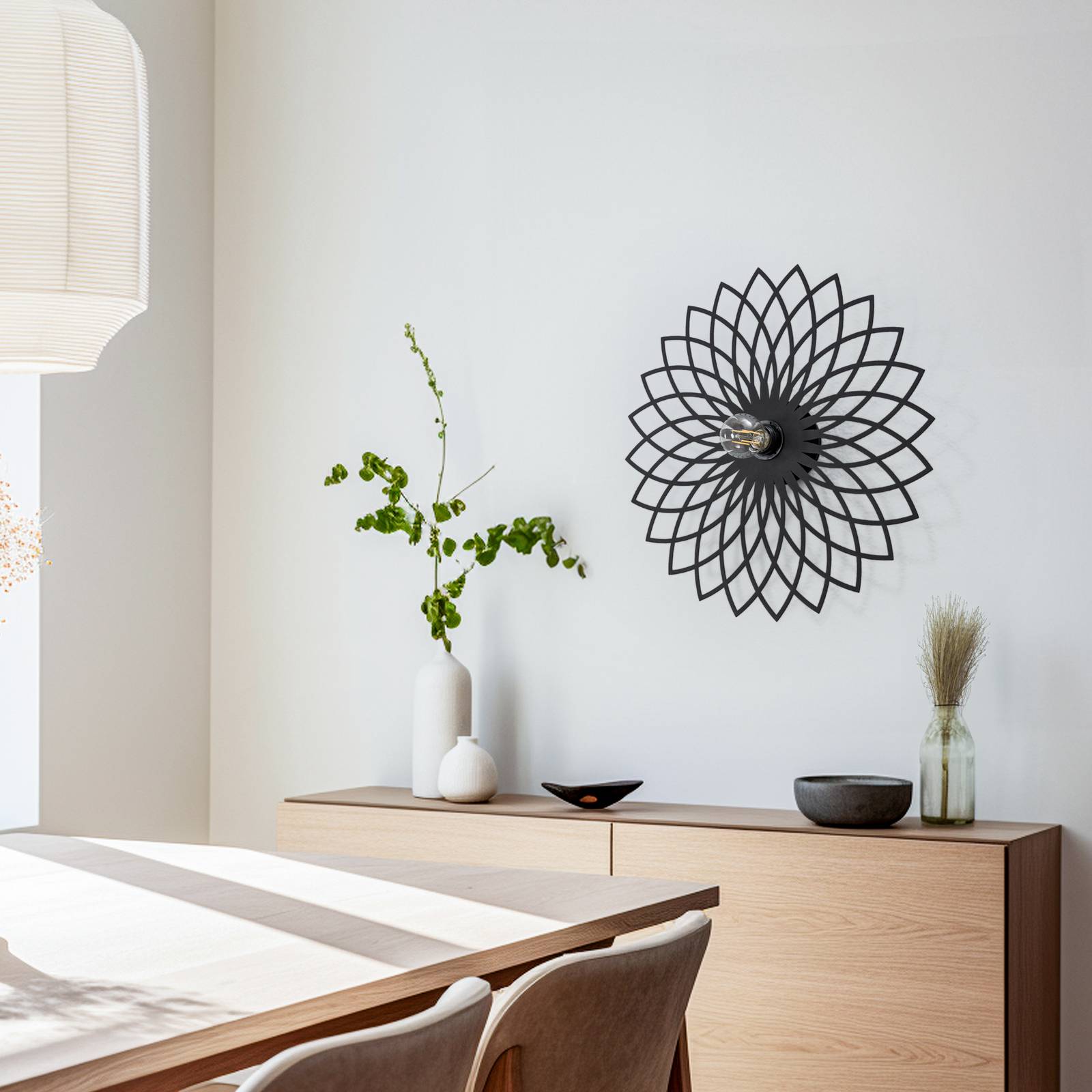 Lampa ścienna Fellini MR-987 otwór Ø50cm czarny