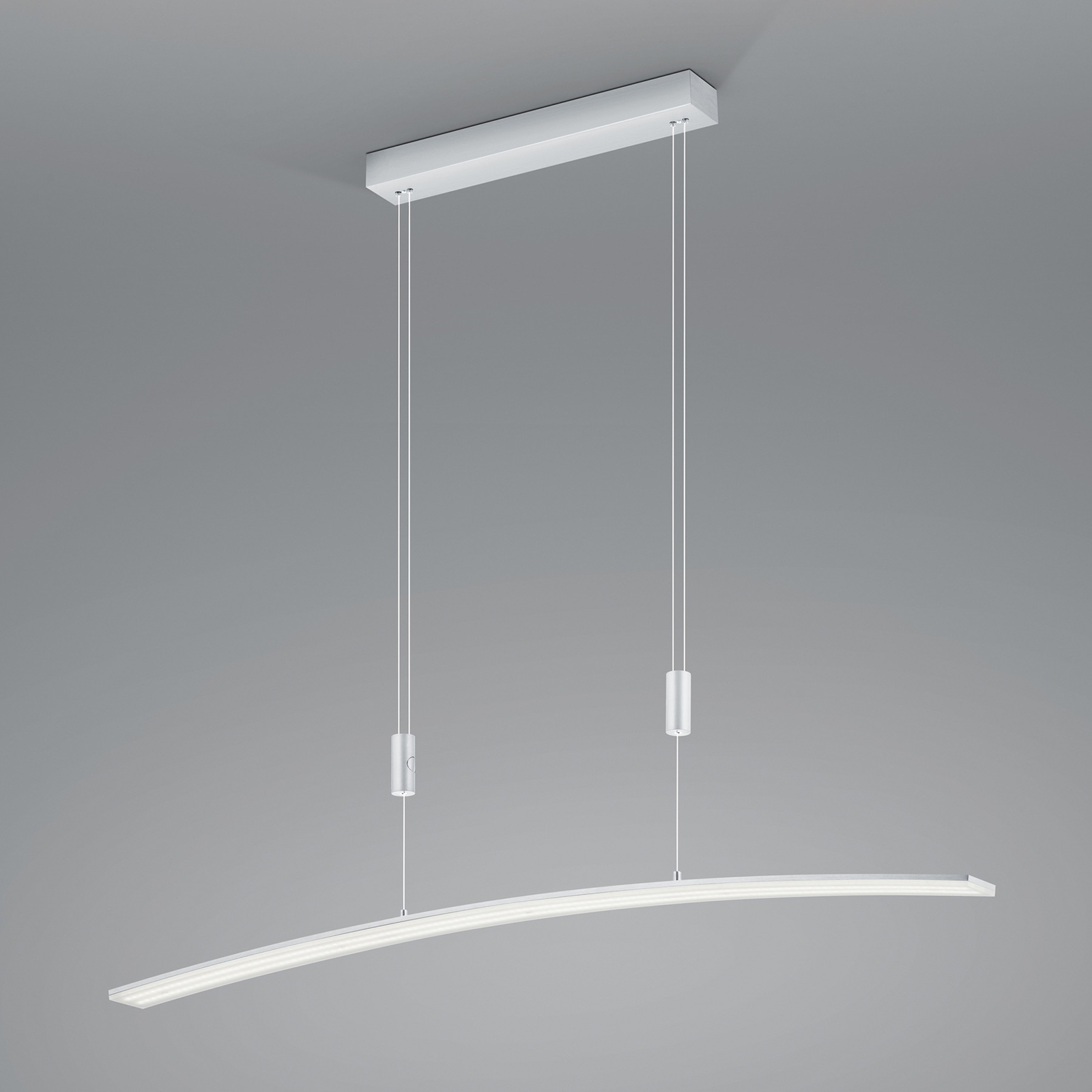 Luminária suspensa LED Dual com controlo remoto CCT alumínio