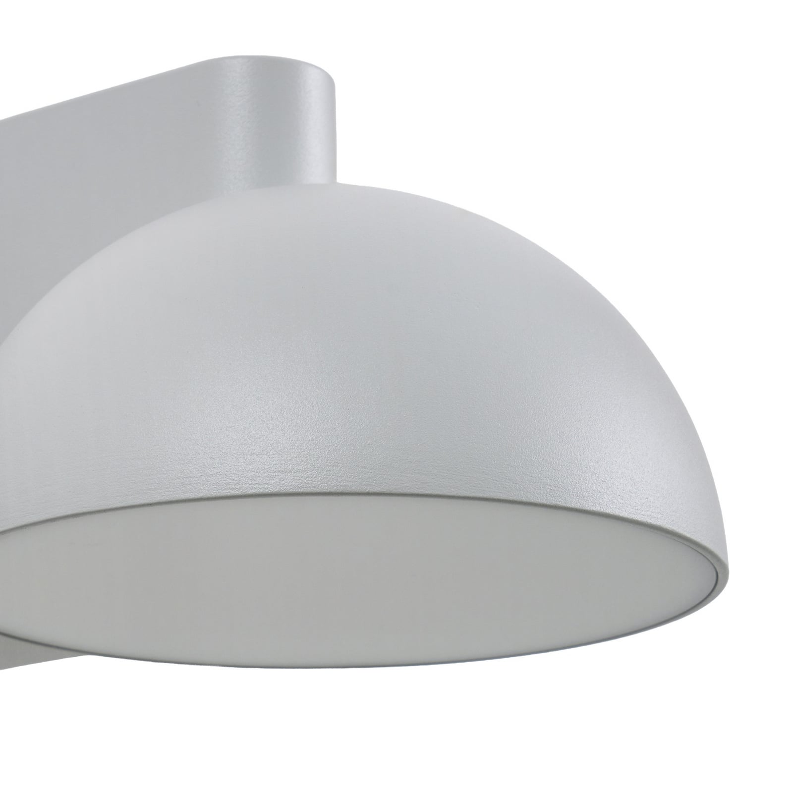 Velira LED buiten wandlamp, metaal, IP54, lichtgrijs - Lucande
