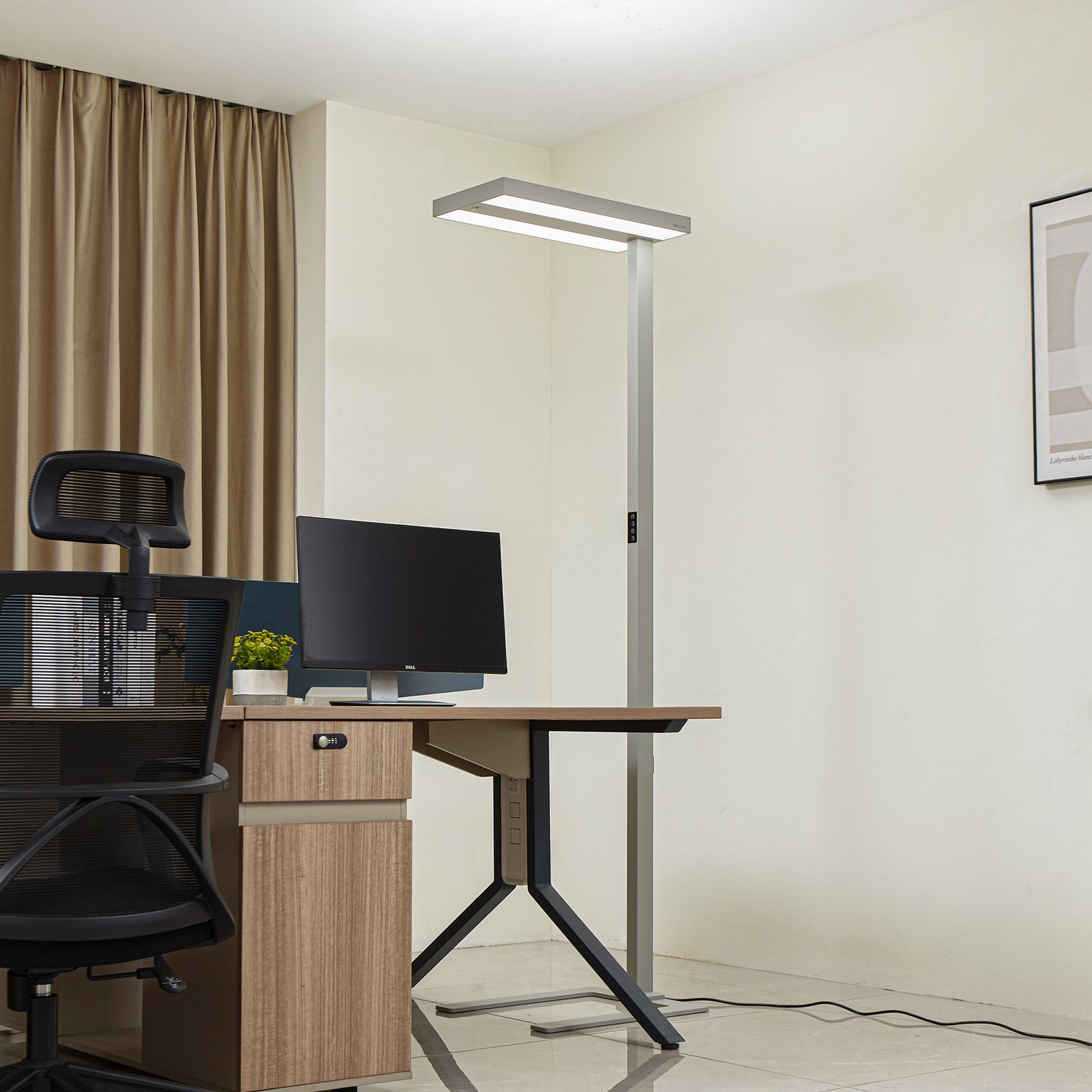 Logan Ultra LED Vloerlamp HCL CCT w/Sensor Dim. Zilver - Arcchio