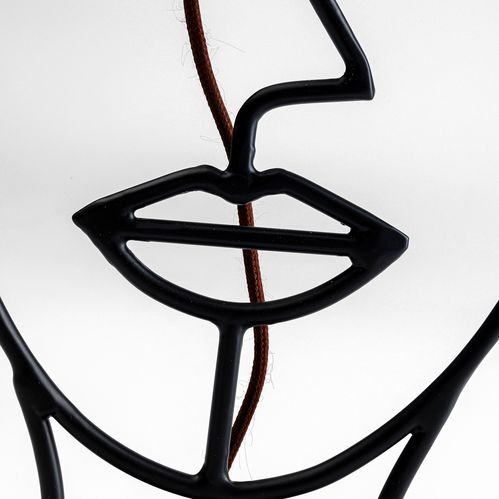 KARE Face Wire Nature lámpara mesa, retrato mujer