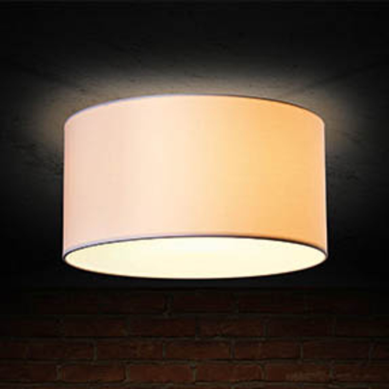Steng Licht Loft lampa sufitowa, tkanina, biała