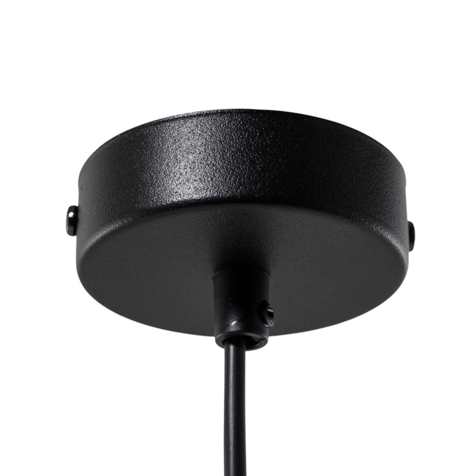 Seco hanging light, Ø 18 cm, black, metal/wood