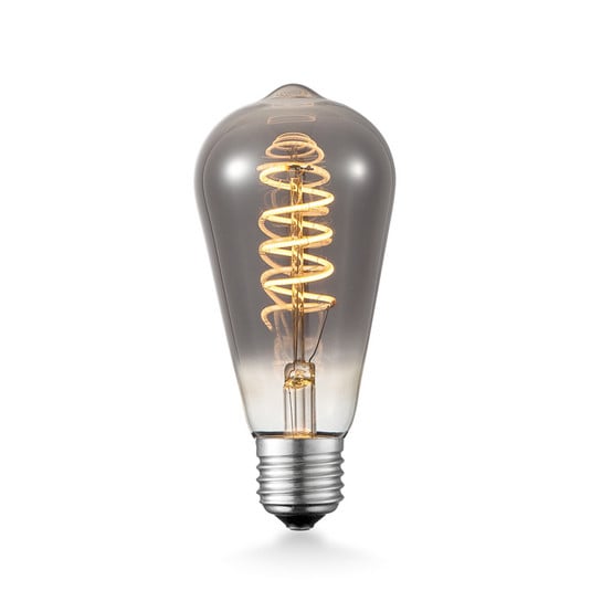 Lucande LED bulb E27 ST64 4W 2,800K dimmable smoke