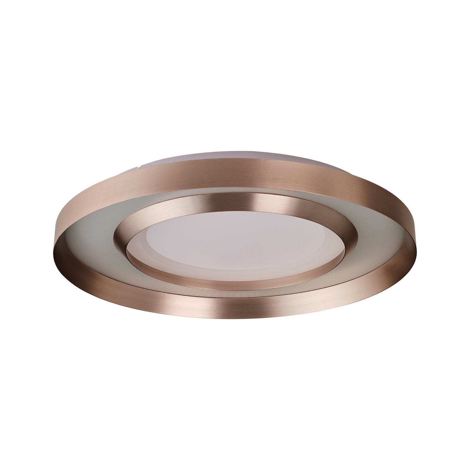 LED-taklampa Onix, Ø 60 cm, roséguld, metall