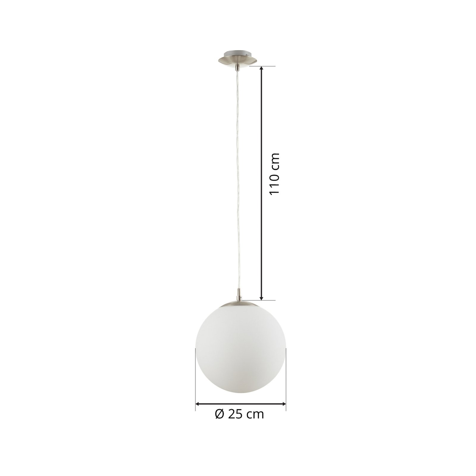 Elegancka lampa wisząca Rondo 25 cm