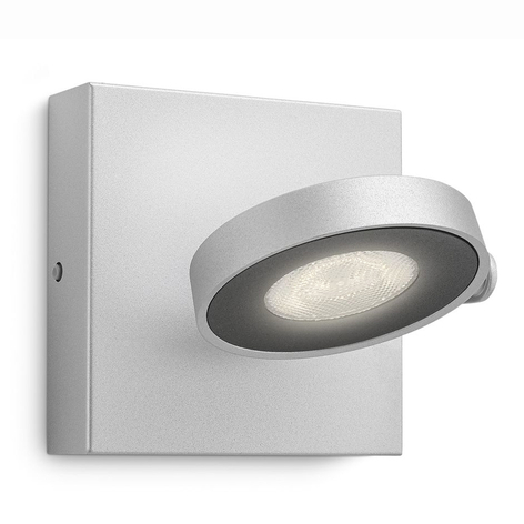 Clockwork - LED-vegglampe i aluminiumsoptikk