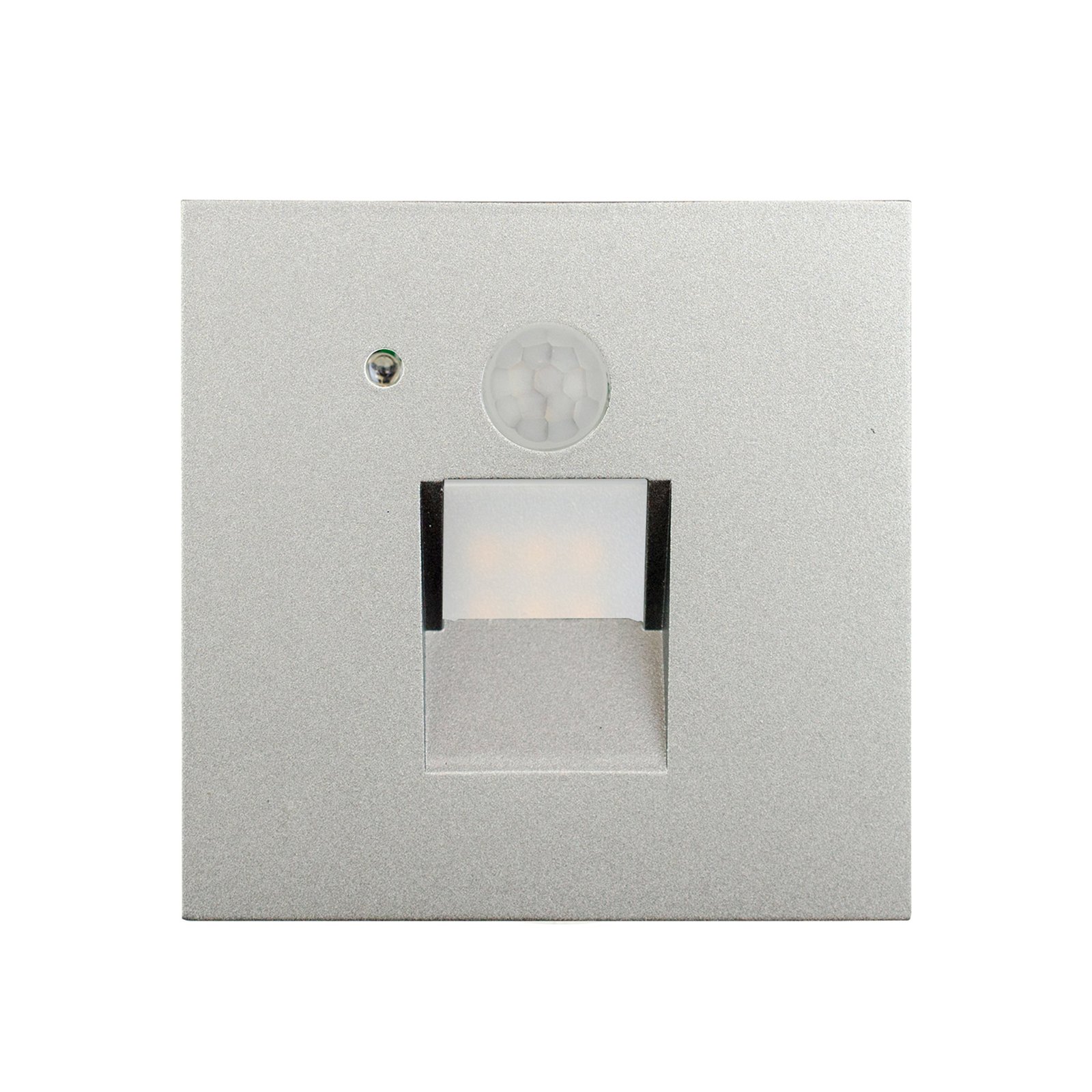 Arcchio Neru LED-Einbaulampe, Sensor, eckig silber