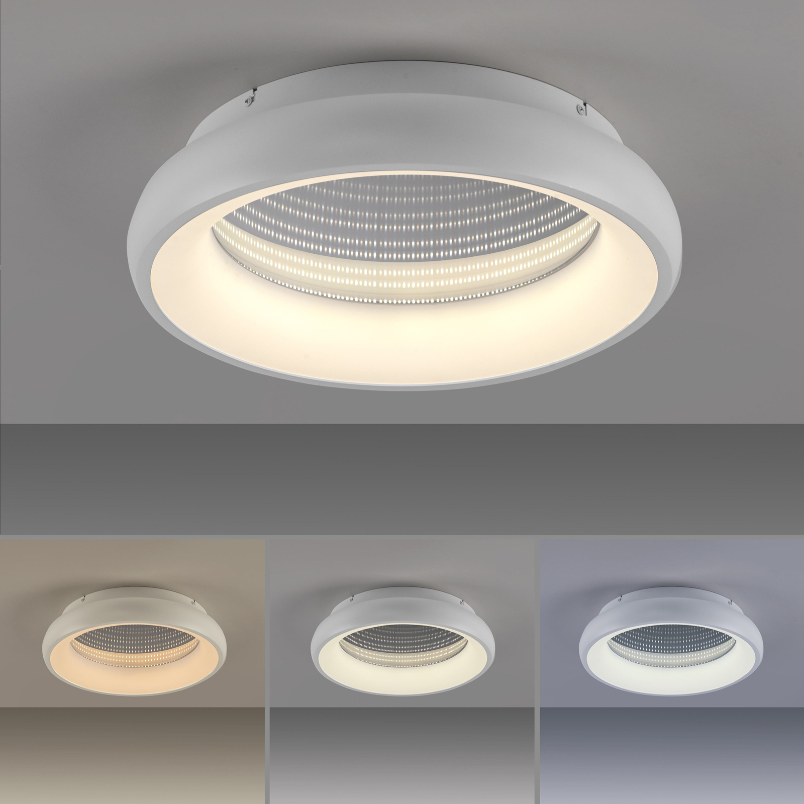 JUST LIGHT. Speccio LED ceiling light, CCT, remote control