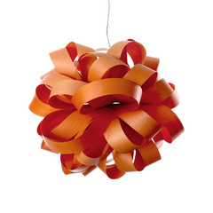 LZF Agatha Ball lámpara colgante, 84x80cm, naranja
