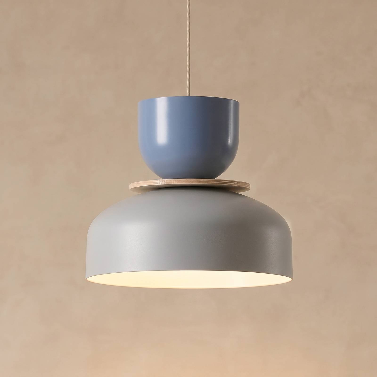ALDEX Suspension Uto, gris/bleu, Ø 30 cm, métal