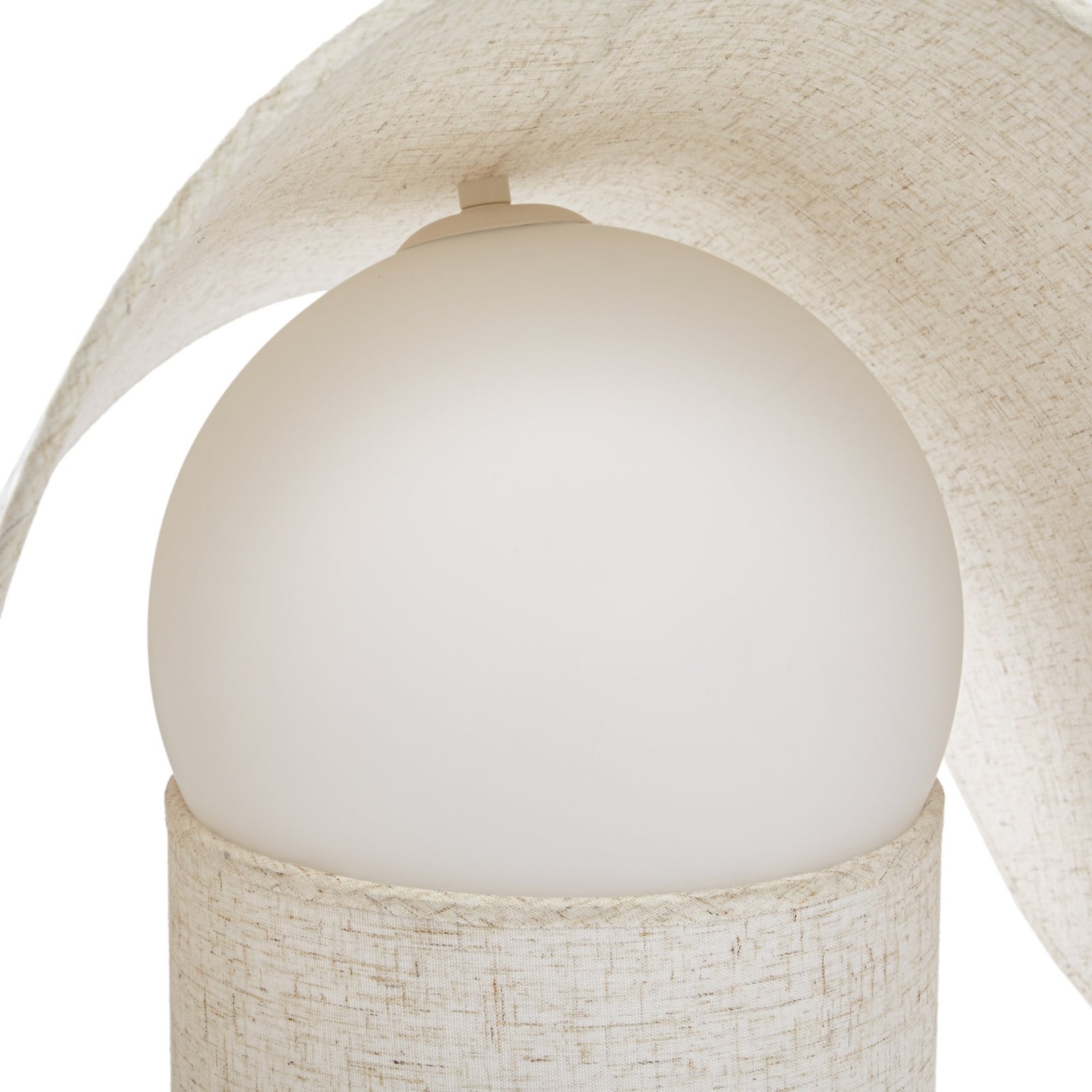 Lampa stojąca LED Lucande Tamani, beżowa, 100 cm, funkcja „ściemniana do