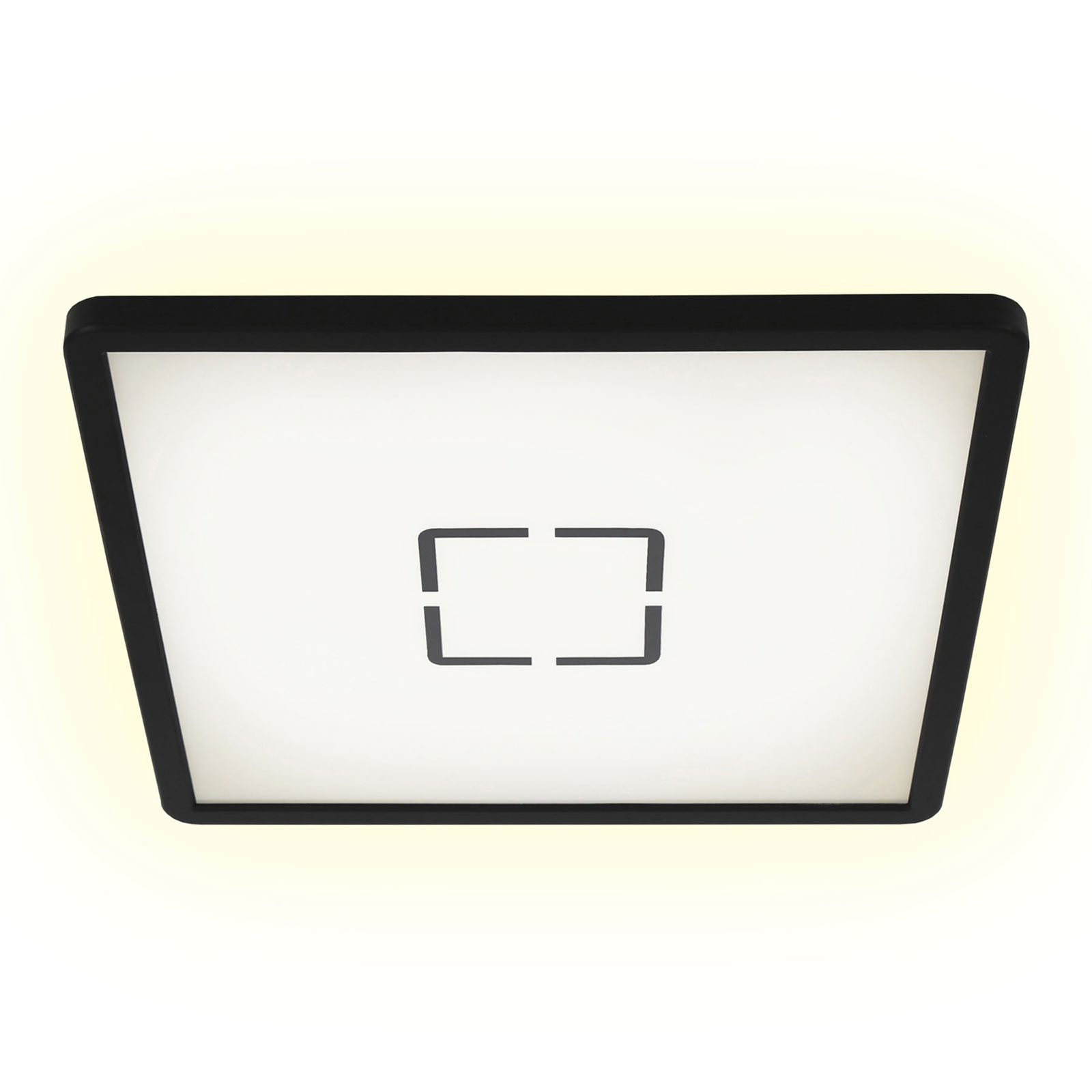 Stropné LED svietidlo Free, 29 x 29 cm, čierne