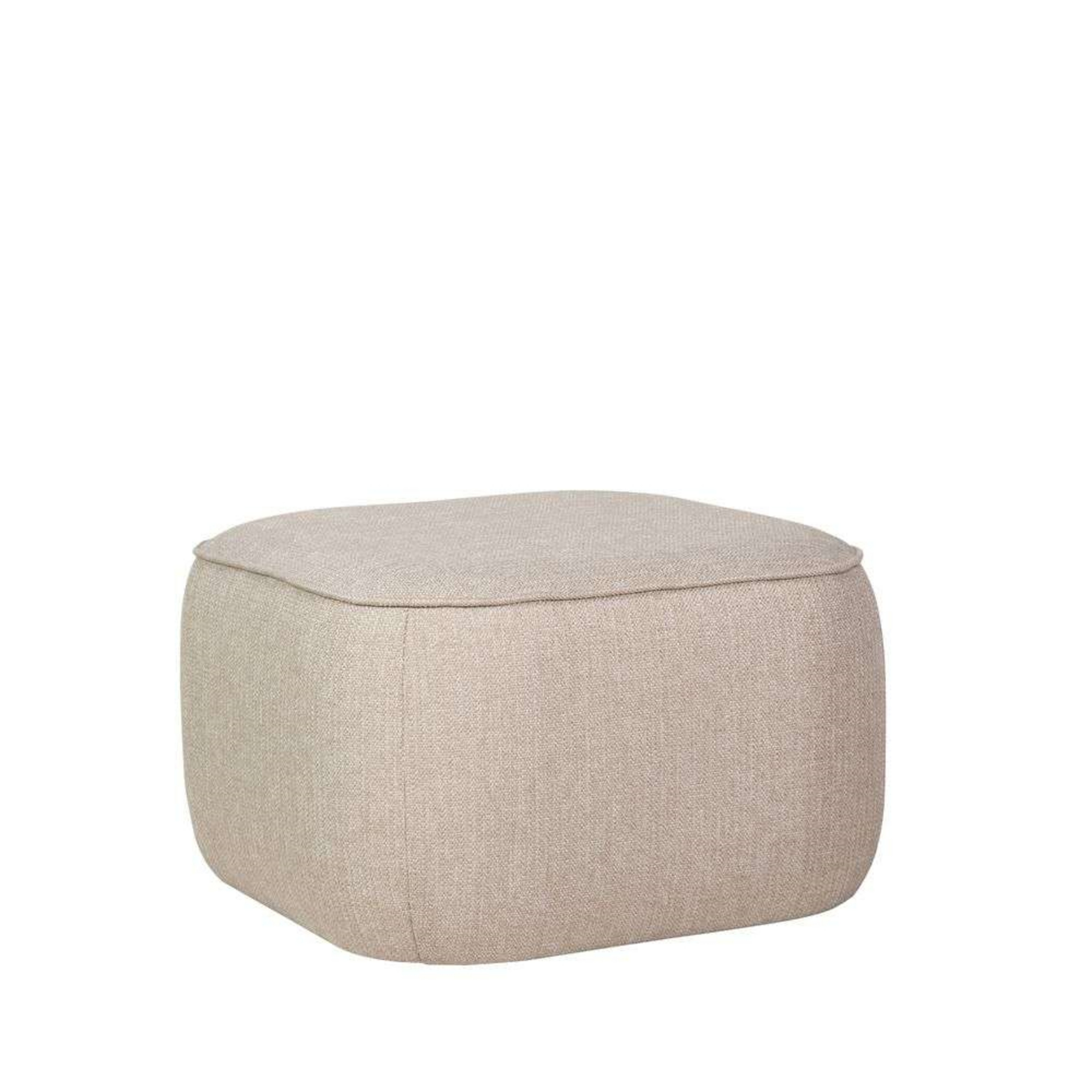 Cube Pouf Sable - Hübsch