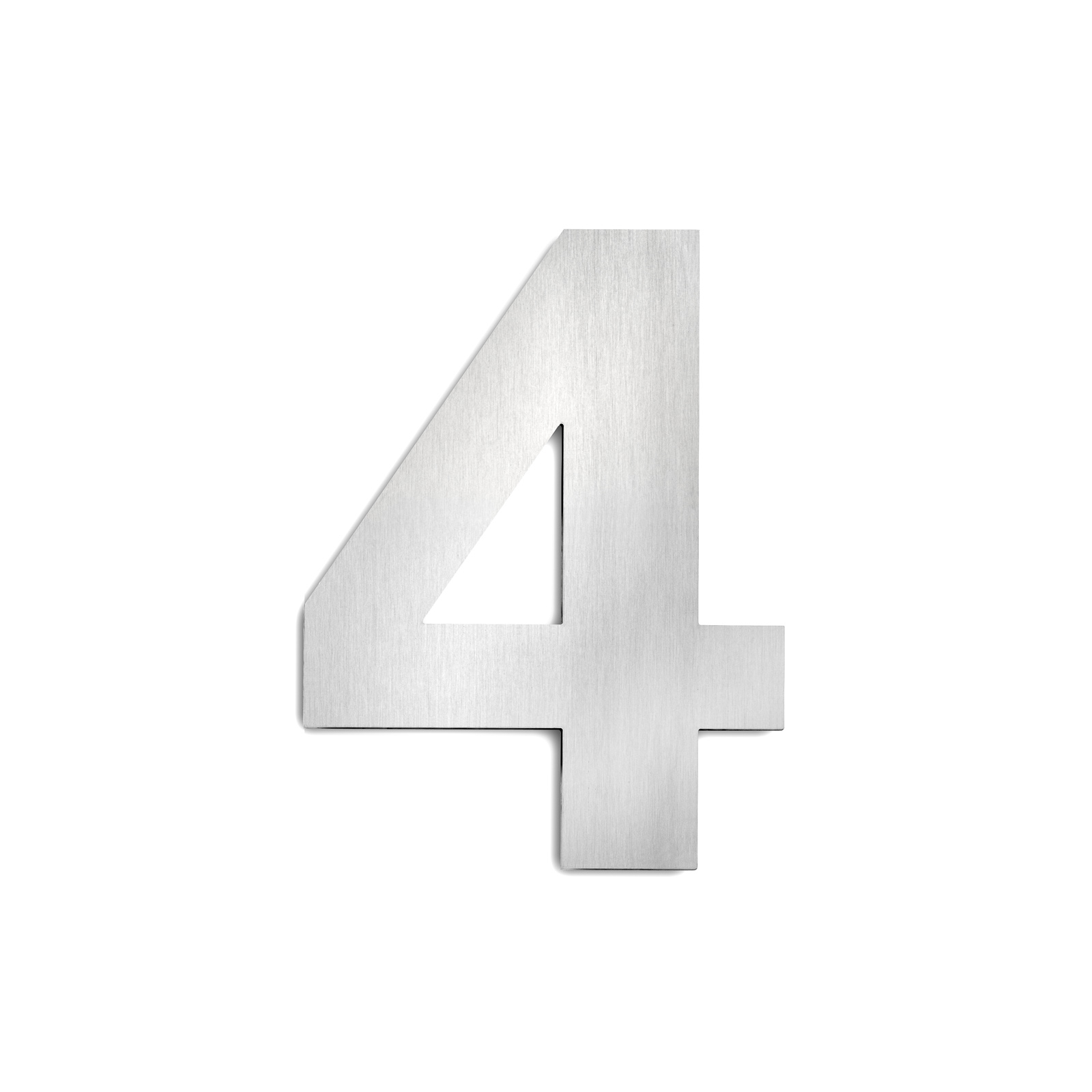 Edelstahl-Hausnummerngroß 4