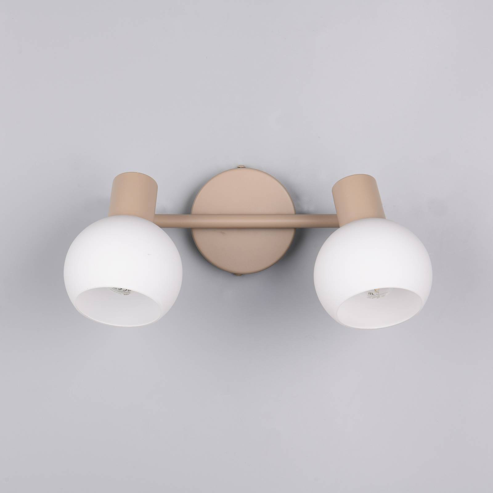 Deckenleuchte Boba, 2-flammig, beige, E14, Metall günstig online kaufen