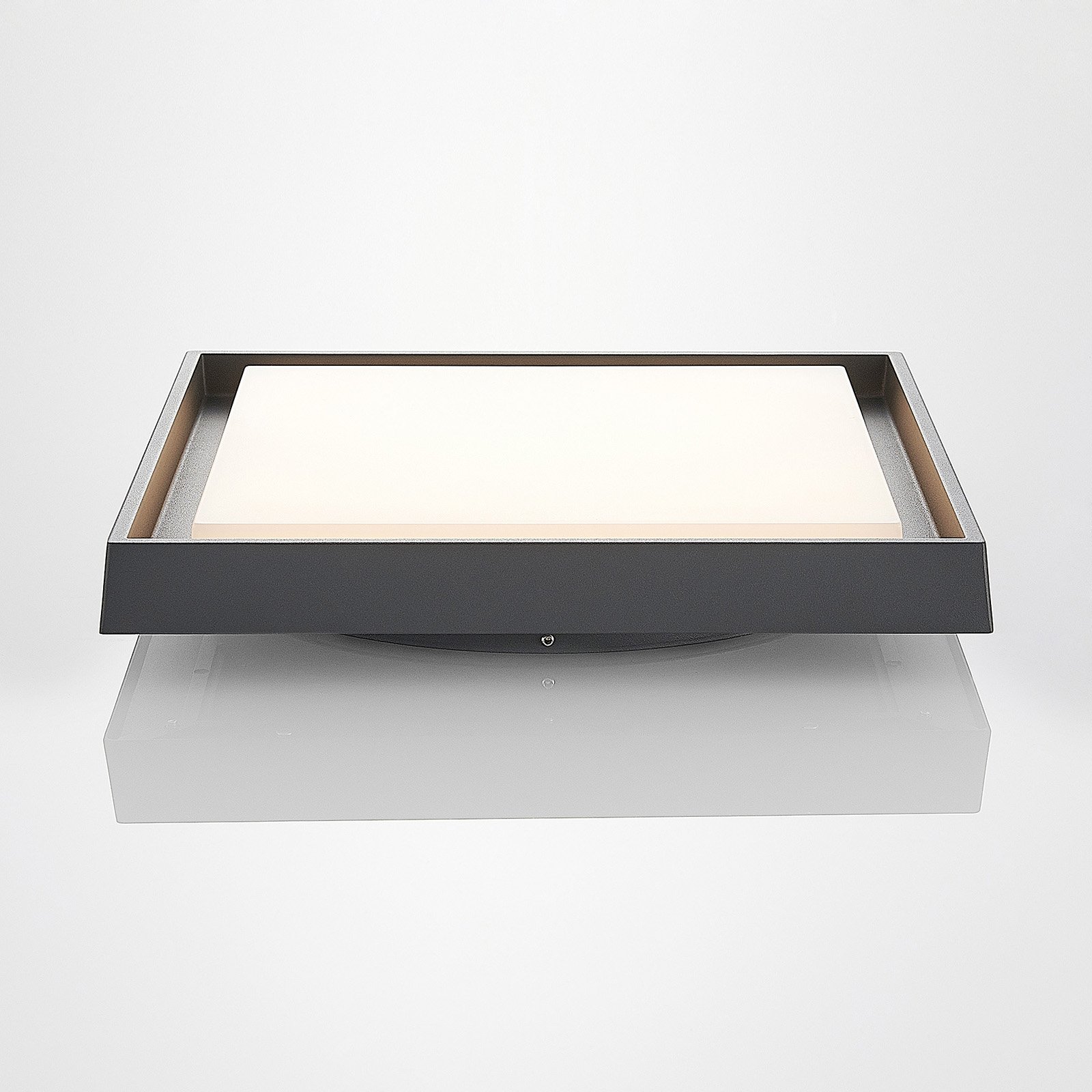 Birta LED Square Vonkajšie Stropné Lampa 34x34 Dark Grey - Lucande