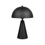 Alfie table lamp, matt black, metal, E27