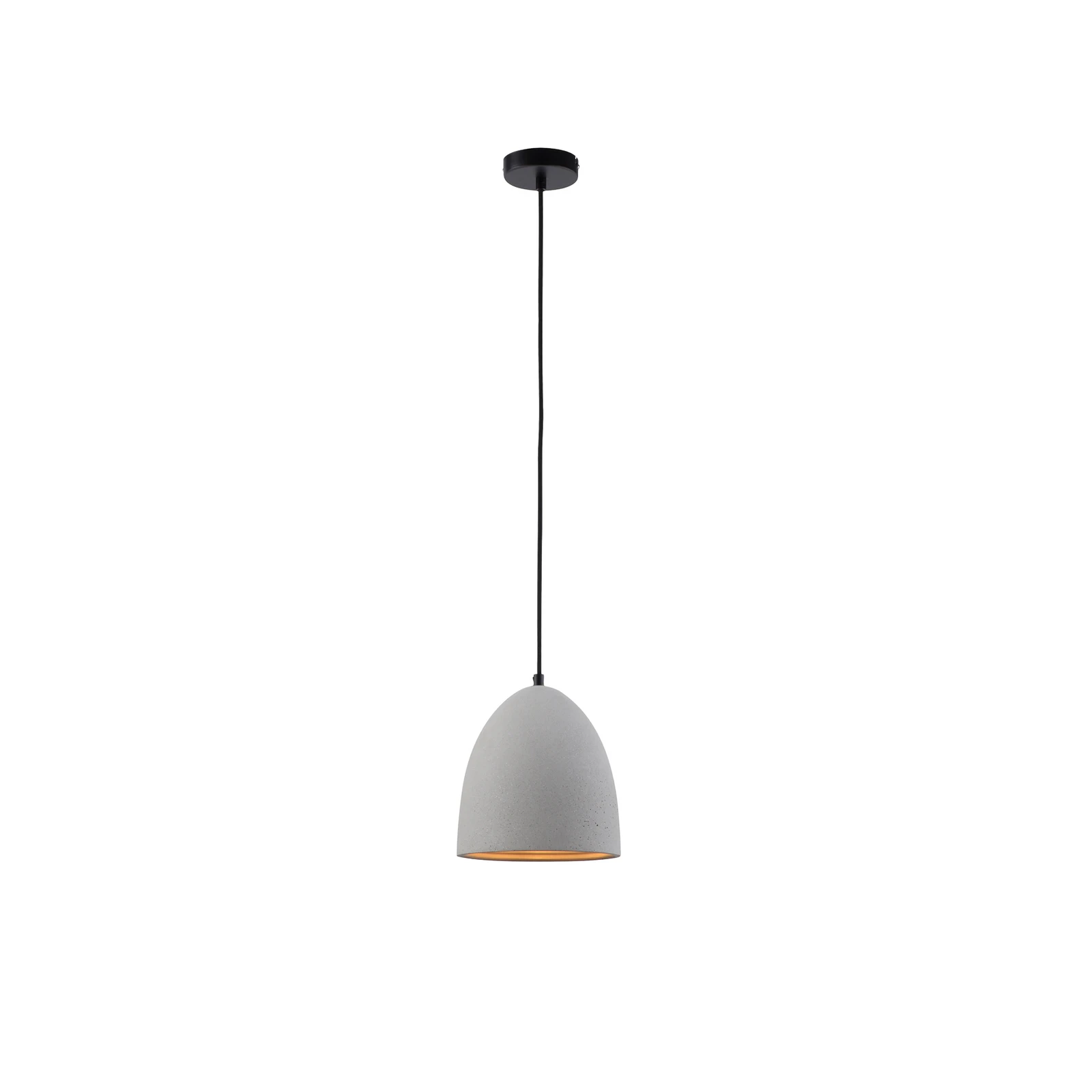 Paul Neuhaus Eton závesná lampa, sivá, betón, Ø 21 cm, G9