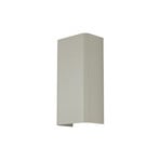 Vägglampa Bergen, ljusgrå, metall, 23 cm hög, GU10