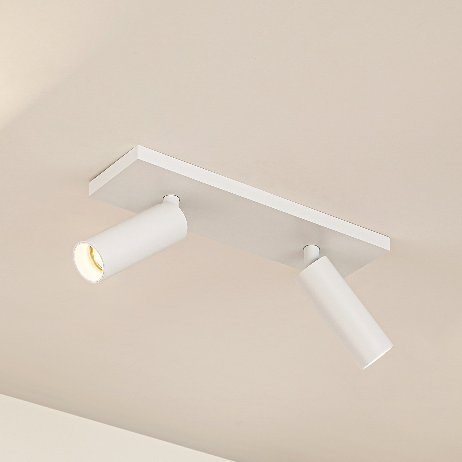 Arcchio plafondspot Brinja Slim, wit, 2-lamps, GU10 MR11