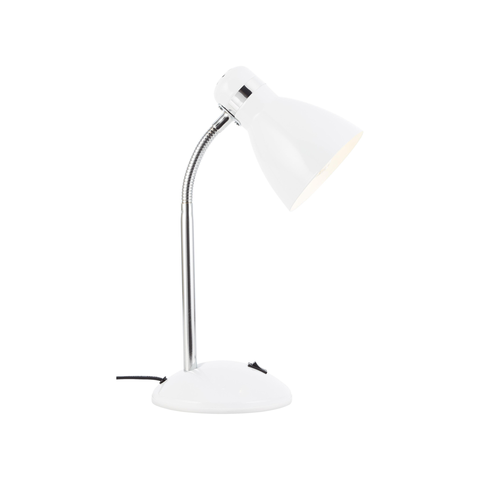 Allison asztali lámpa, fehér, magasság 33,5 cm, fém