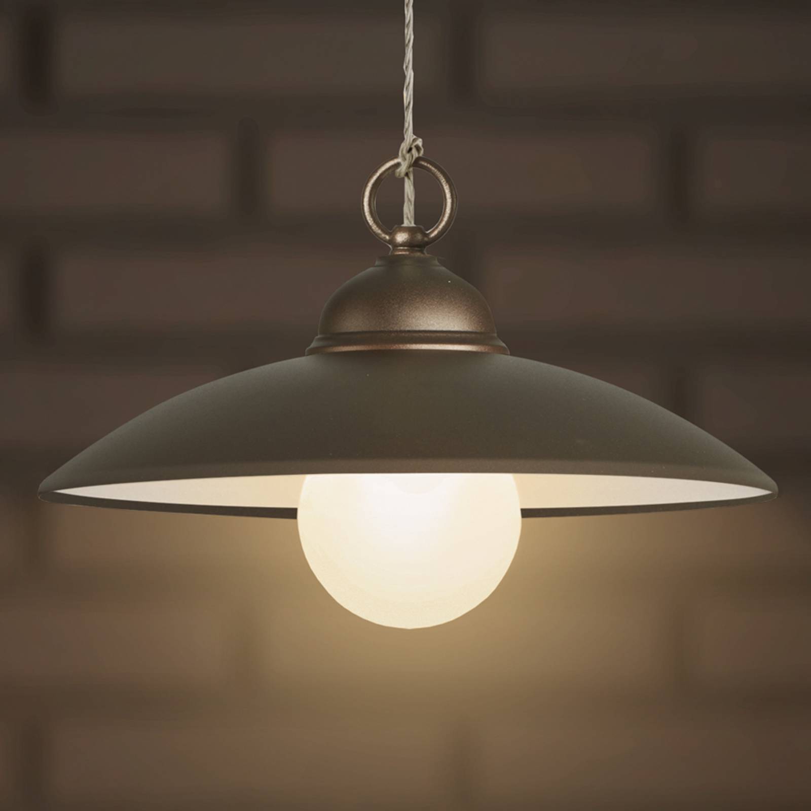 Simple pendant lamp Baja brown