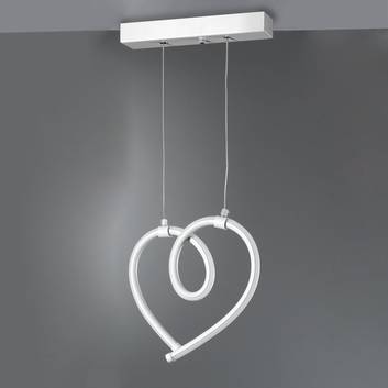 Lampa wisząca LED Cuoricini z sercem, 26cm
