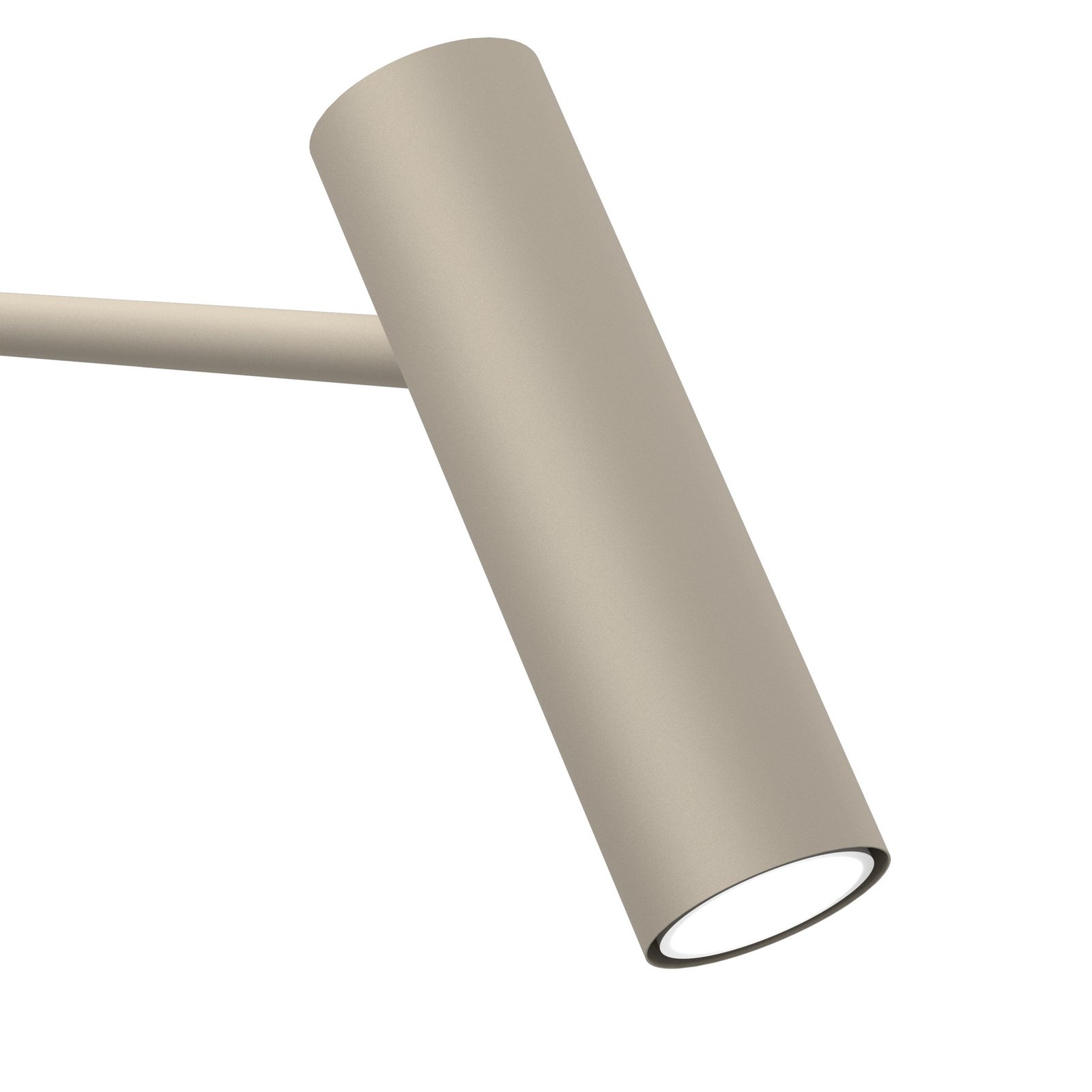 Vloerlamp Axion, beige, hoogte 115 cm, staal