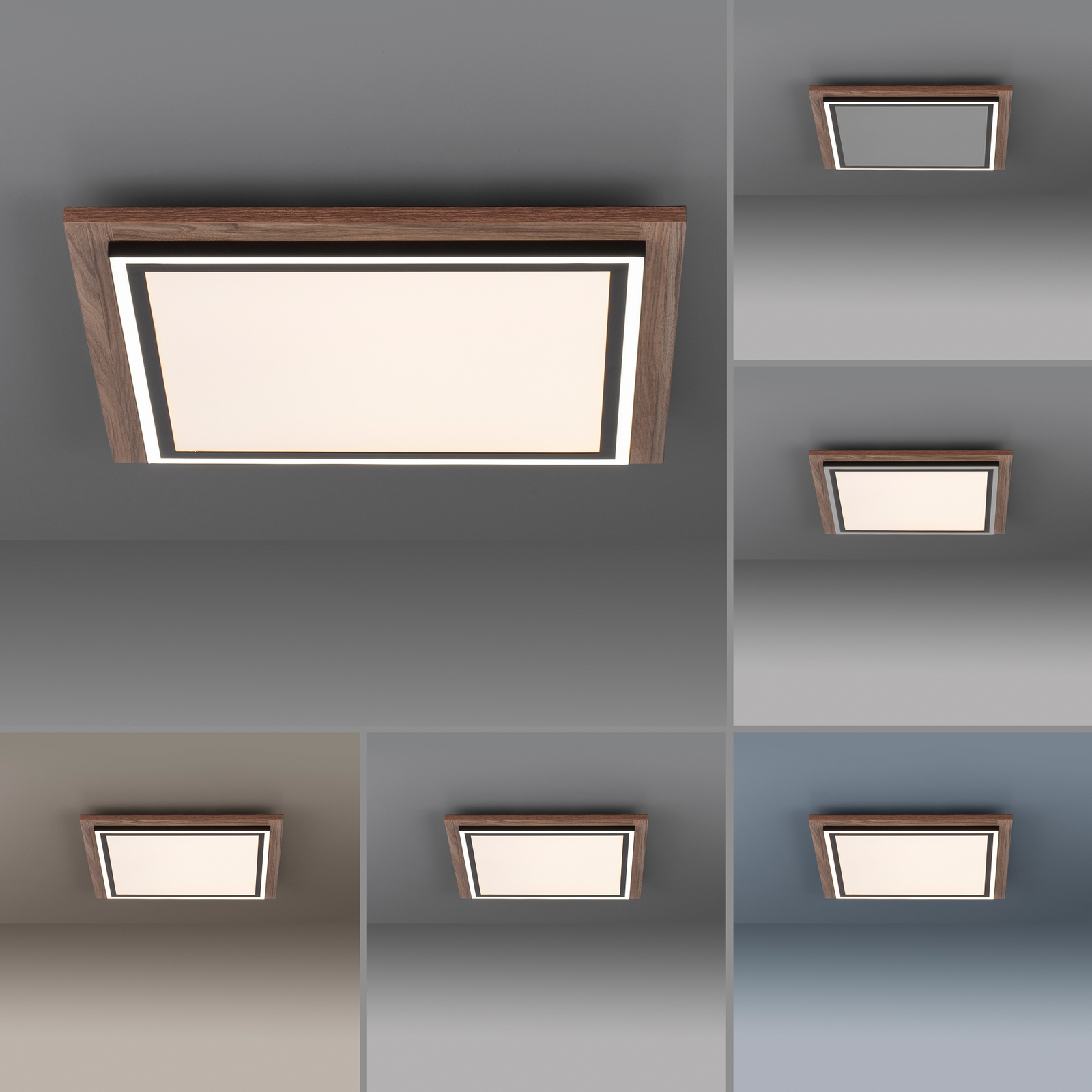 Paul Neuhaus Palma LED-Deckenlampe CCT Quadrat