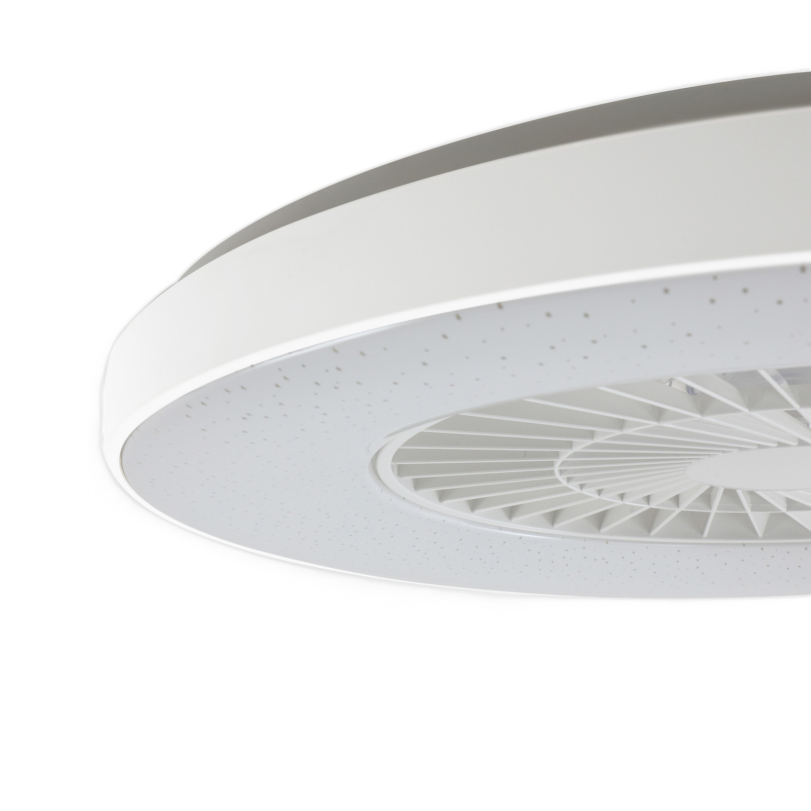 Lindby Smart LED ceiling fan Paavo, white, quiet, Tuya