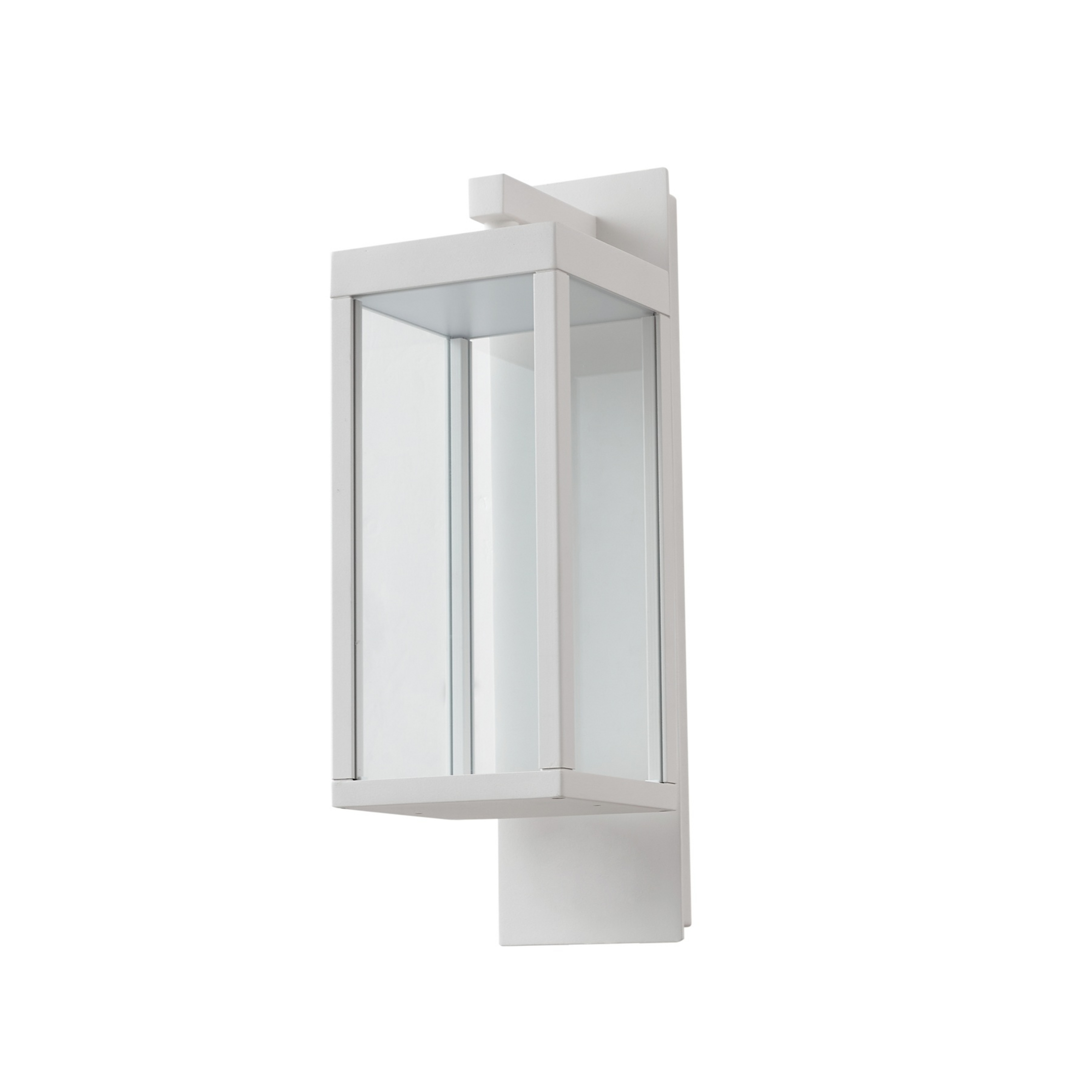 Ferdinand utendørs LED-vegglampe, hvit, metall, 38 cm – Lucande
