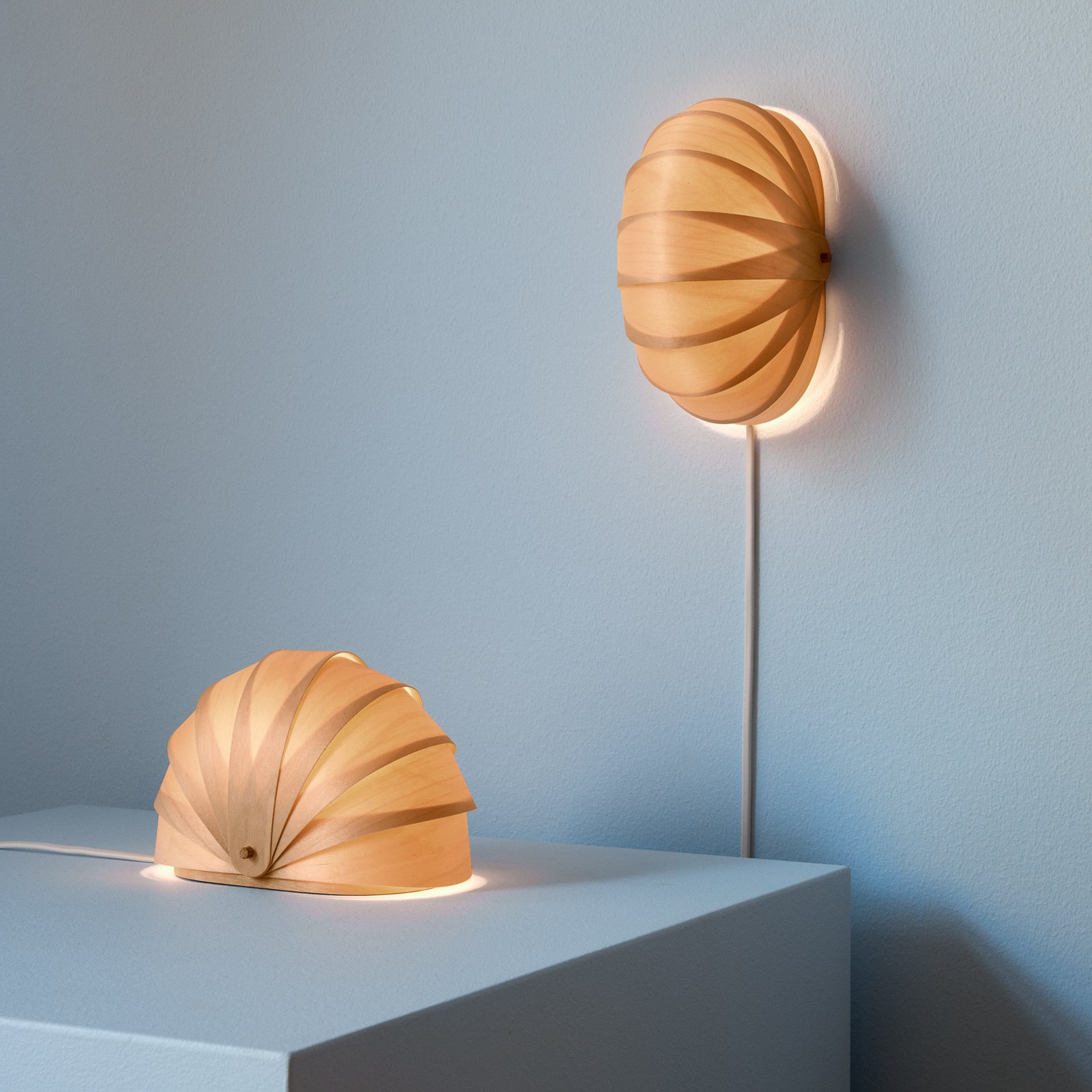 ST908 Tafellamp, natuurlijk berkenhout 19 cm G9-LED - Tom Rossau