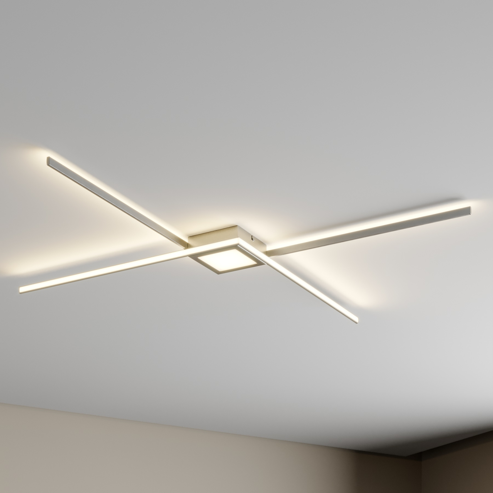 Lindby Makoto lámpara LED de techo, atenuable
