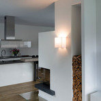 SLV Accanto Textil-Wandleuchte, eckig