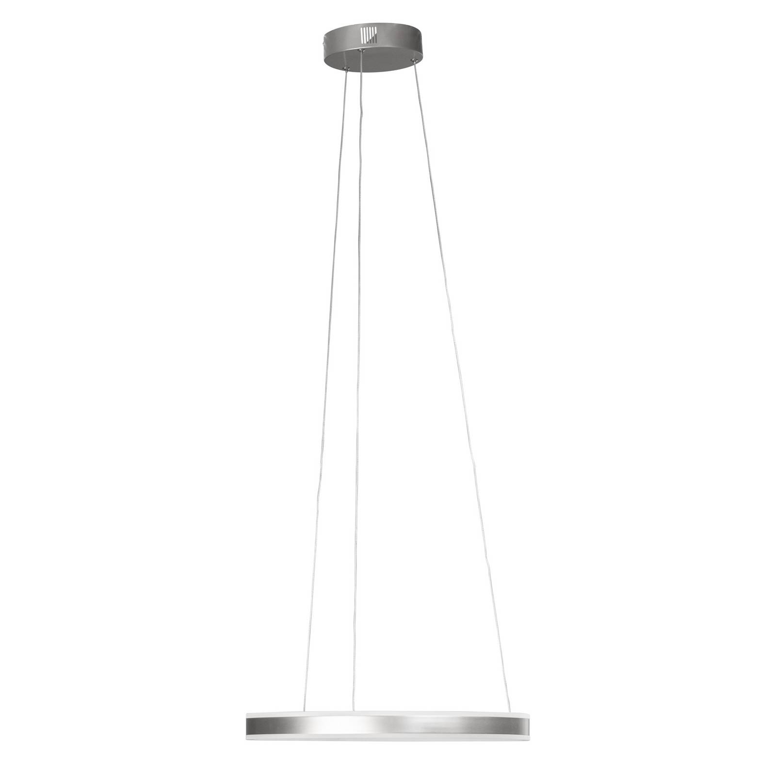 FISCHER & HONSEL Suspension LED Sirko, Ø 50 cm, couleur nickel, métal, CCT