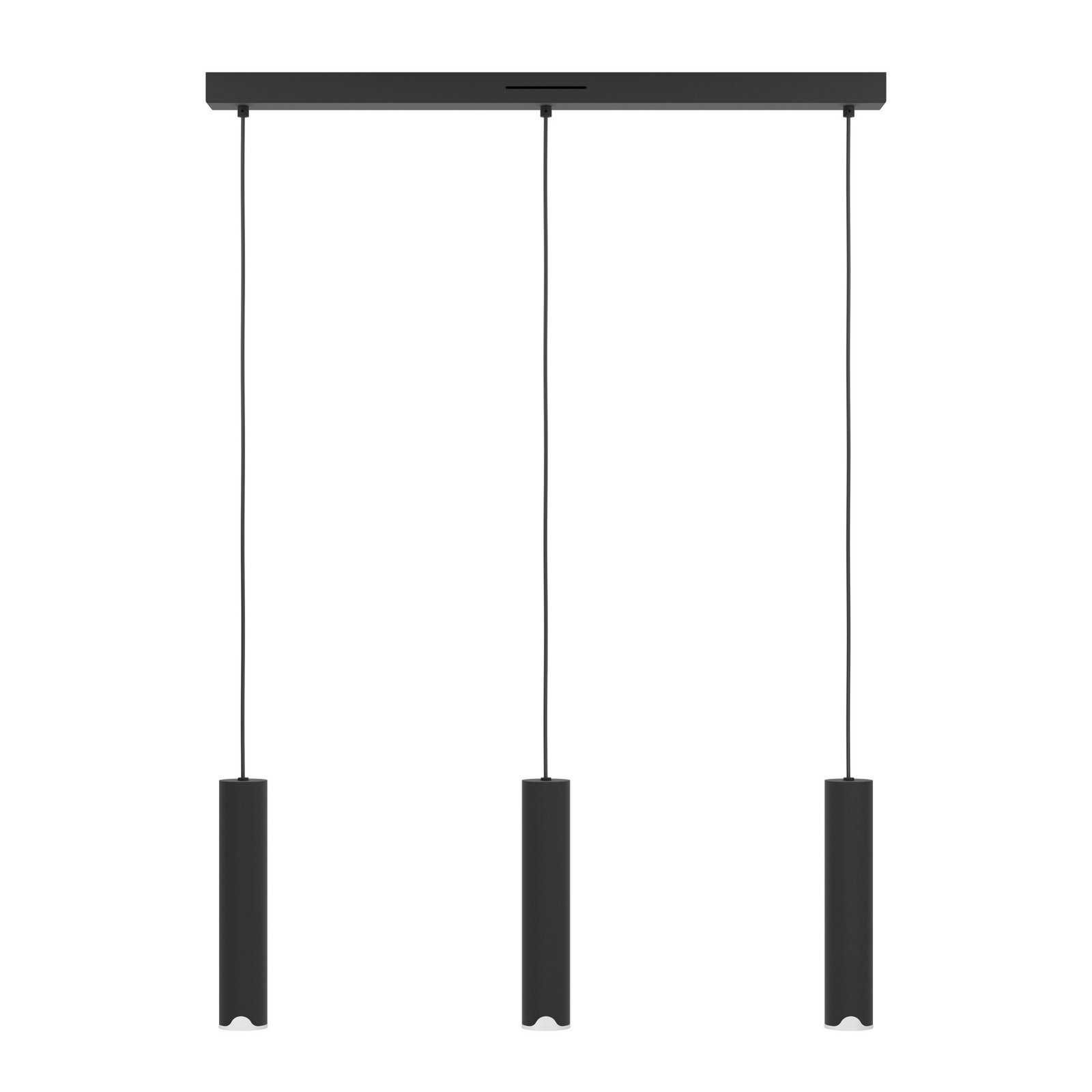 Candeeiro suspenso LED EGLO connect Balamorta-Z, 3 luzes, preto