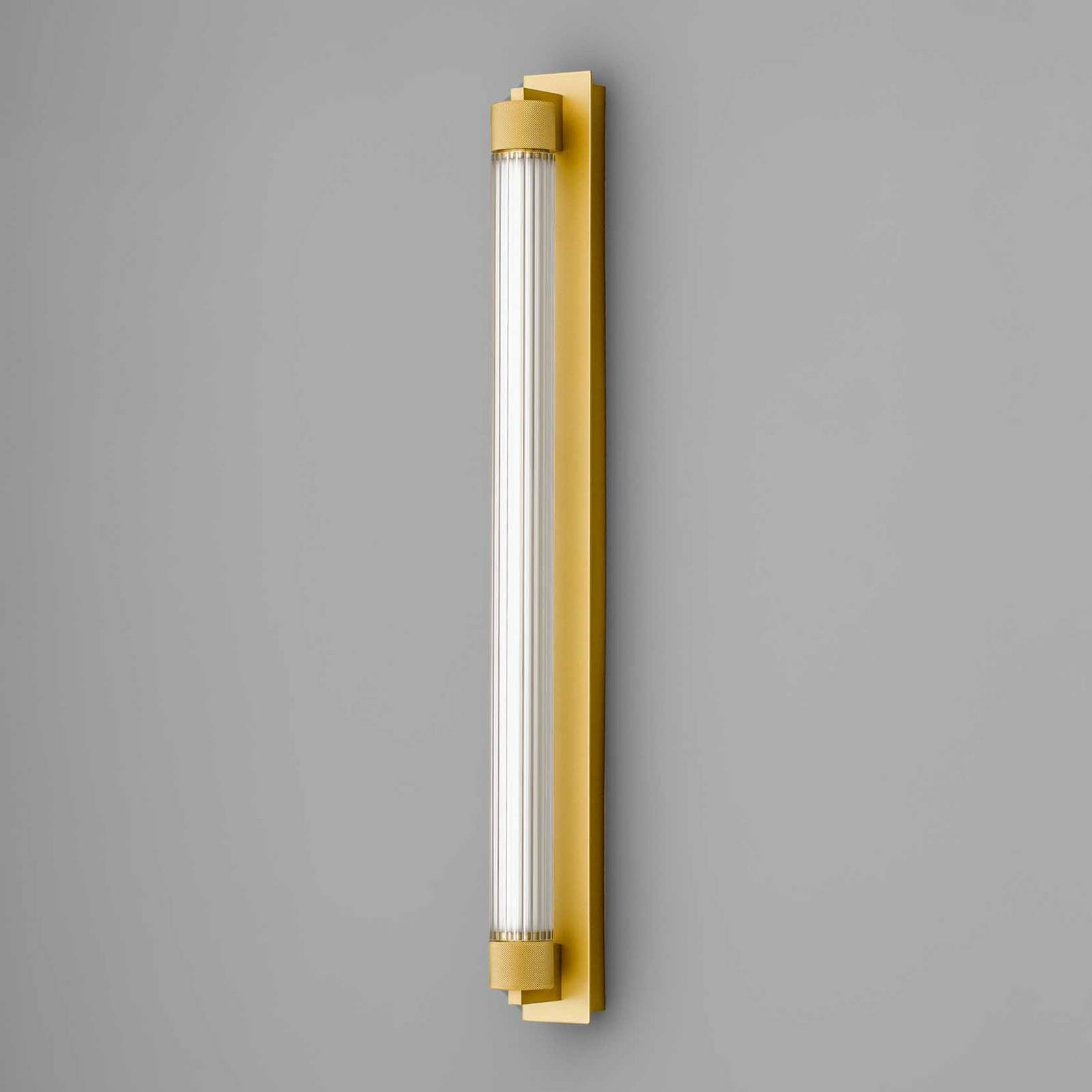 OLEV LED-Wandlampe CHARMER, gold, Metall/Glas, 2.700 K, IP44 günstig online kaufen